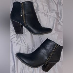 Black ankle booties